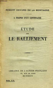 ETUDE SUR LE RALLIEMENT
