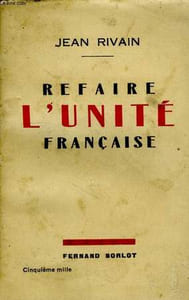 REFAIRE L'UNITE FRANCAISE
