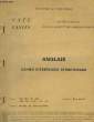 ANGLAIS, CAHIER D'EXERCICES STRUCTURAUX. MILLS Mme