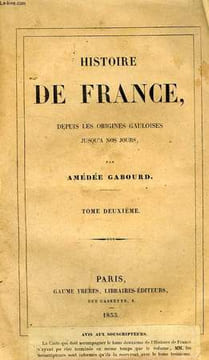 HISTOIRE DE FRANCE DEPUIS LES ORIGINES GAULOISES JUSQU'A NOS JOURS, TOME II, GAULE ROMAINE. GABOURD AMEDEE