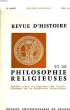 REVUE D'HISTOIRE ET DE PHILOSOPHIE RELIGIEUSES, 52e ANNEE, N°2. COLLECTIF