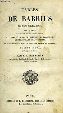 FABLES DE BABRIUS. BABRIUS, Par L. PASSERAT