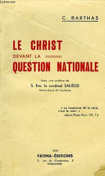LE CHRIST DEVANT LA QUESTION NATIONALE. BARTHAS C.