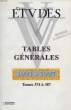 ETUDES, TABLES GENERALES 1991-1997 (TOMES 374-387). COLLECTIF