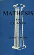MATHESIS, MANUEL DE CULTURE GRECQUE, INITIATION A LA PENSEE SCIENTIFIQUE. LURQUIN GEORGES