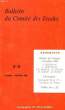 BULLETIN DU COMITE DES ETUDES, N° 59, TOME XI, 4, OCT.-DEC. 1969. COLLECTIF