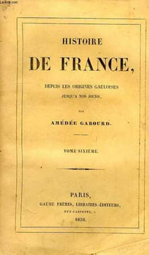 HISTOIRE DE FRANCE, DEPUIS LES ORIGINES JUSQU'A NOS JOURS, TOME VI, 1226-1328. GABOURD AMEDEE