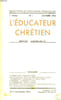 L'EDUCATEUR CHRETIEN, 1re ANNEE, N&deg; 1, OCT. 1934. COLLECTIF