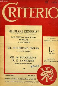 CRITERIO, REVISTA TRADICIONAL DEL CATOLICISMO ARGENTINO, DEL 1950 (AÑO XXIII) AL 1965 (AÑ0 XXXVII). COLLECTIF