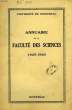 UNIVERSITE DE MONTREAL, ANNUAIRE DE LA FACULTE DES SCIENCES, 1925-26. COLLECTIF
