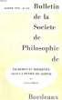 BULLETIN DE LA SOCIETE DE PHILOSOPHIE DE BORDEAUX, N° 94, 1970. MOREAU MONSIEUR
