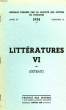 LITTERATURES VI (EXTRAIT), CULTURE ET MODERNITE. BASTIDE GEORGES