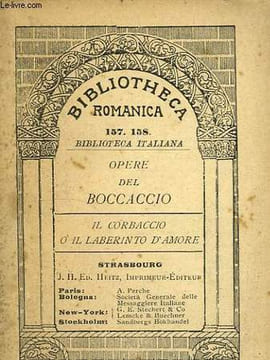 IL CORBACCIO, O IL LABERINTO D'AMORE. BOCCACCIO