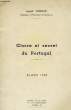 GLOIRE ET SECRET DU PORTUGAL, ALGER 1958. MOREAU JOSEPH