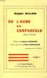 DE L'AUBE AU CREPUSCULE (CHOIX DE SONNETS), TOME I. BILLON ROGER