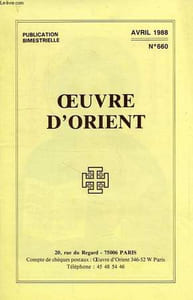 OEUVRE D'ORIENT, N° 660, AVRIL 1988