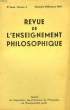 REVUE DE L'ENSEIGNEMENT PHILOSOPHIQUE, 9e ANNEE, N° 2, DEC.-JAN. 1958-59. COLLECTIF