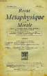 REVUE DE METAPHYSIQUE ET DE MORALE, 54e ANNEE, N° 2, AVRIL 1948. COLLECTIF