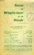 REVUE DE METAPHYSIQUE ET DE MORALE, 68e ANNEE, N° 3, JUILLET-SEPT. 1963. COLLECTIF