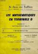 LES MATHEMATIQUES EN TERMINALE D, BACCALAUREAT SERIE D, 3, PROBABILITES. COLLECTIF