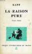 LA RAISON PURE (EXTRAITS). KANT, Par Fl. KHODOSS