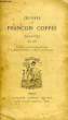 OEUVRES DE FRANCOIS COPPEE, THEATRE, 1879-1881. COPPEE FRANCOIS