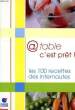 @ TABLE C'EST PRET !, LES 100 RECETTES DES INTERNAUTES. COLLECTIF