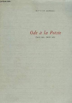 ODE A LA POESIE (JAN. 1984 - JAN. 1987). BENEZET MATHIEU