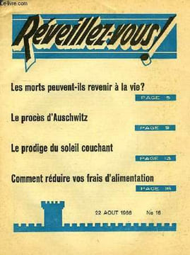 REVEILLEZ-VOUS !, N° 16, 22 AOUT 1966. COLLECTIF