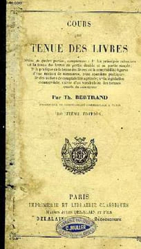COURS DE TENUE DES LIVRES. BERTRAND Th.