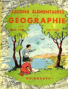 LECONS ELEMENTAIRES DE GEOGRAPHIE, INITIATION A LA CONNAISSANCE DE LA TERRE ET DES HOMMES