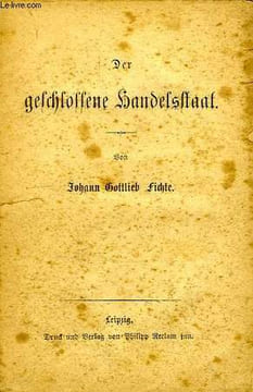 DER GESCHLOSSENE HANDELSTAAT. FICHTE J. G.