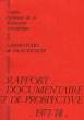 LABORATOIRE DE GLACIOLOGIE, RAPPORT DOCUMENTAIRE ET DE PROSPECTIVE, 1977-78. COLLECTIF