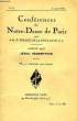 CONFERENCES DE NOTRE-DAME DE PARIS, N° 6, 5 AVRIL 1936, VI. L'HISTOIRE QUI COMPTE. PINARD DE LA BOULLAYE H. s.j.
