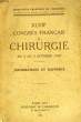 XLVIIe CONGRES FRANCAIS DE CHIRURGIE, DU 3 AU 8 OCT. 1938, INFORMATIONS ET RAPPORTS. COLLECTIF