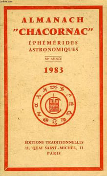 ALMANACH 'CHACORNAC', EPHEMERIDES ASTRONOMIQUES, 50e ANNEE, 1983. COLLECTIF