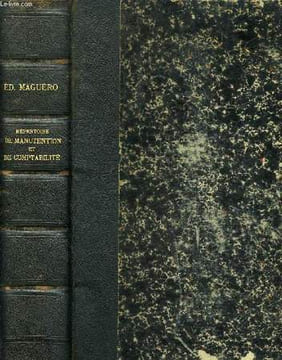 REPERTOIRE DE MANUTENTION ET DE COMPTABILITE DE L'ENREGISTREMENT, DES DOMAINES ET DU TIMBRE. MAGUERO EDOUARD, GAUTIER ALFRED