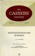 LES CAHIERS SANDOZ, N° 22, AVRIL 1972, METEOROPATHOLOGIE HUMAINE. RIVOLIER J. & C.