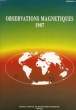OBSERVATIONS MAGNETIQUES, BULLETIN N° 1, 1987. COLLECTIF