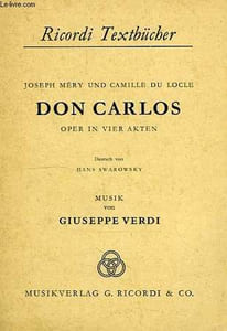 DON CARLOS, OPER IN VIER AKTEN