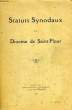 STATURS SYNODAUX DU DIOCESE DE SAINT-FLOUR. COLLECTIF