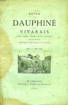 REVUE DU DAUPHINE ET DU VIVARAIS, N° 5, MAI 1877. COLLECTIF