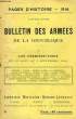 EXTRAITS DU BULLETIN DES ARMEES DE LA REPUBLIQUE, I. LES PREMIERS-PARIS, DU 15 AOUT AU 3 SEPT. 1914. COLLECTIF