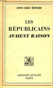 LES REPUBLICAINS AVAIENT RAISON