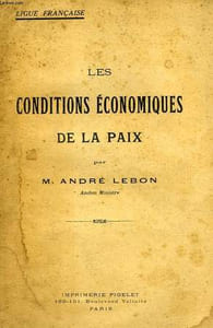 LES CONDITIONS ECONOMIQUES DE LA PAIX