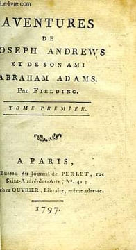 AVENTURES DE JOSPEH ANDREWS ET DE SON AMI ABRAHAM ADAMS, TOME I. FIELDING HENRY