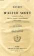 OEUVRES DE WALTER SCOTT, TOME XXIII, ROBERT DE PARIS. SCOTT Walter, Par A. MONTEMONT, M. BARRE