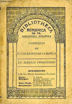 COMEDIAS, EL MAGICO PRODIGIOSO. CALDERON DE LA BARCA PEDRO
