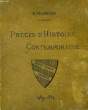 PRECIS D'HISTOIRE CONTEMPORAINE, DE 1789 A 1889, CLASSE DE PHILOSOPHIE, COURS DE SAINT-CYR (TOME II). PRAMPAIN EDOUARD