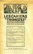 LES CAHIERS THOMISTES, DOCTRINE ET VIE SPIRITUELLE, 5e ANNEE, N° 1, 25 OCT. 1929. COLLECTIF